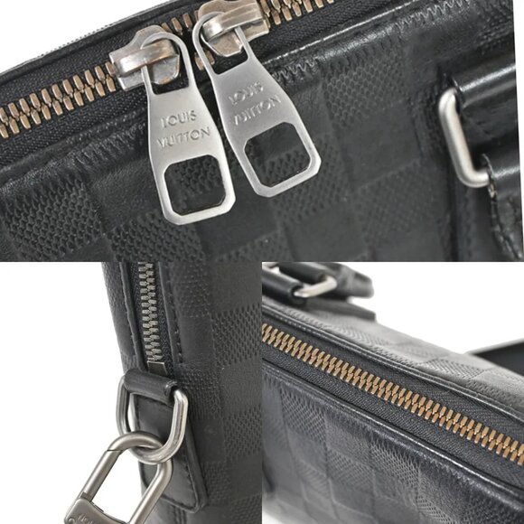 (D510) LOUIS VUITTON Porte Documents Jour 2Way Hand Bag Damier Infini BK - Picture 11 of 13